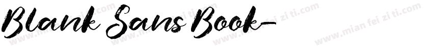 Blank Sans Book字体转换